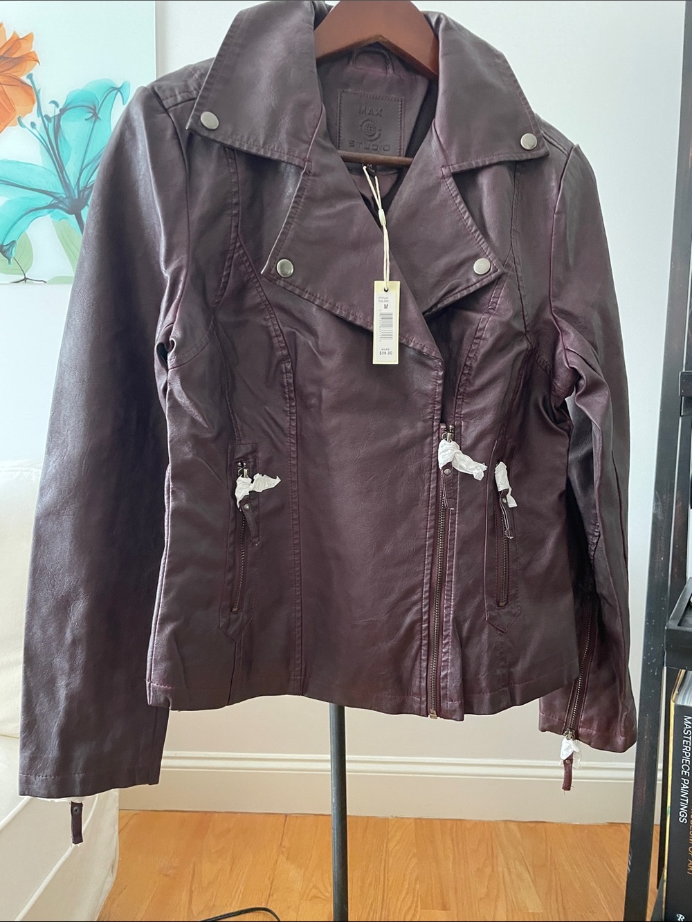 Eileen Fisher Charcoal Asymmetrical Zip Jacket - Picture 10 of 16